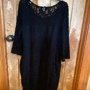 Sheath Black Lace Dress